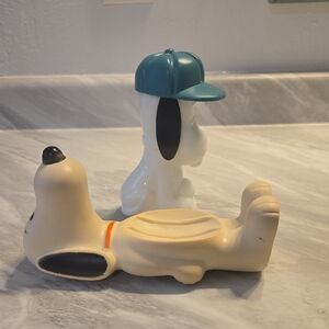 Vintage Avon Snoopy Soap Dish And Cologne Bottle
